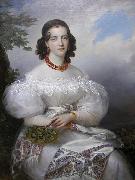 Francois Joseph Kinson Portrait of a German Princess oil painting reproduction